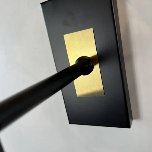 Бра Heathfield 123237-22 ImperiumLoft коричневый на 1 лампа, основание чёрное в стиле классический современный  фото 11
