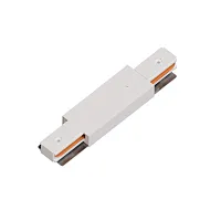 Коннектор-ввод питания прямой для шинопровода Track Accessories A130333P Arte Lamp белый в стиле для светильников серии Track Accessories однофазный