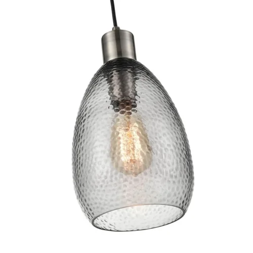 Светильник подвесной Placido 441 VL5055P13 Vele Luce серый 1 лампа, основание матовое никель в стиле современный выдувное фото 3