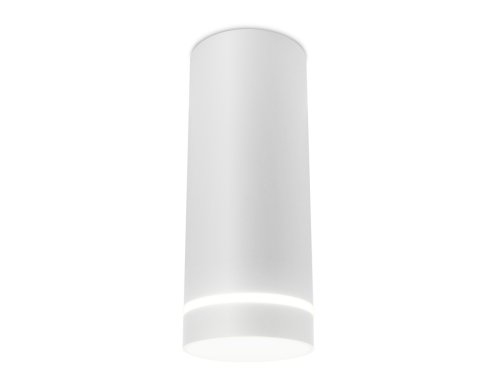 Светильник накладной LED TN285 Ambrella light белый 1 лампа, основание белое в стиле современный хай-тек круглый