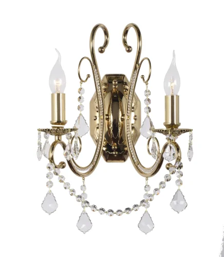 Бра Fabrizia E 2.1.2.200 G Dio D'Arte без плафона на 2 лампы, основание золотое в стиле классический 