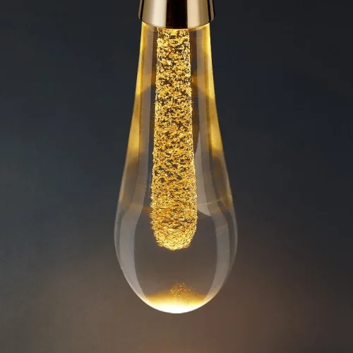 Светильник подвесной FIAL 140680-26 ImperiumLoft прозрачный 1 лампа, основание золотое в стиле современный  фото 8