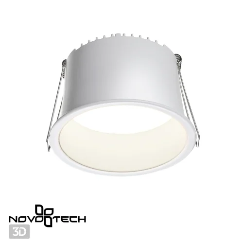 Светильник точечный LED Tran 358901 Novotech белый 1 лампа, основание белое в стиле современный хай-тек  фото 6