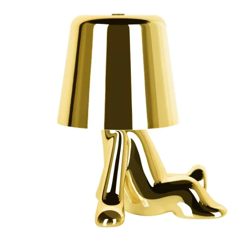 Настольная лампа LED Brothers 10233-B Gold LOFT IT золотая 1 лампа, основание золотое металл в стиле модерн животные фото 5