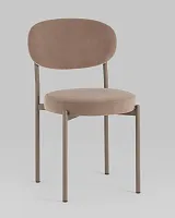 Стул Бриф SN велюр капучино каркас капучино муар, 4шт./уп. УТ000040887 Stool Group, капучино/велюр, ножки/металл/, размеры - *****