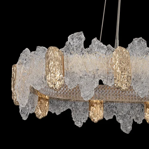 Люстра подвесная LED с пультом Lava CL250172 Citilux прозрачная янтарная на 1 лампу, основание золотое в стиле современный овал с пультом фото 6 Люстра подвесная LED с пультом Lava CL250172 Citilux прозрачная янтарная на 1 лампу, основание золотое в стиле современный овал с пультом фото 6