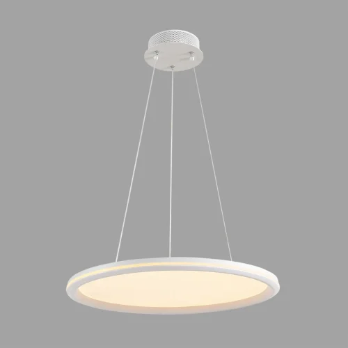 Люстра потолочная LED с пультом Alis Smart 8380/45L Lumion белая на 1 лампу, основание белое в стиле современный хай-тек сири яндекс алиса с пультом фото 7