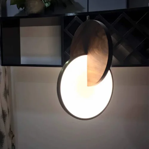 Светильник подвесной LED Glatt 167490-26 ImperiumLoft коричневый 1 лампа, основание золотое чёрное в стиле скандинавский  фото 19