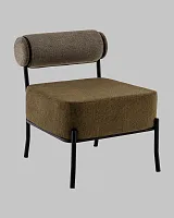 Кресло Ponpoun, зелёный УТ000040472 Stool Group, зелёный/шенилл, ножки/металл/чёрный, размеры - *710***610*710мм