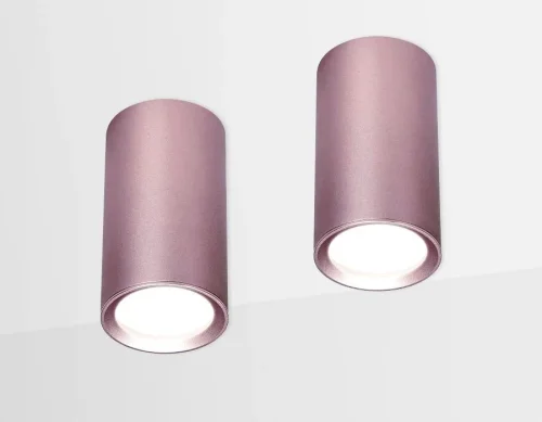 Светильник накладной TN220 Ambrella light фиолетовый 1 лампа, основание фиолетовое в стиле современный круглый фото 4