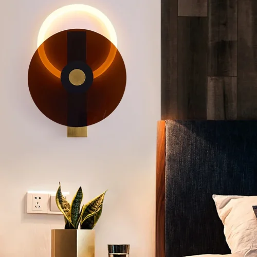Настенный светильник ENIGMA Red 209175-26 ImperiumLoft красный на 1 лампу, основание латунь в стиле современный фото 8 Настенный светильник ENIGMA Red 209175-26 ImperiumLoft красный на 1 лампу, основание латунь в стиле современный фото 8