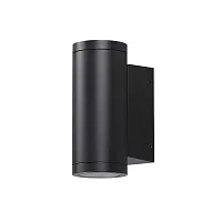 Настенный светильник уличный LED Long 7071/7WL Odeon Light уличный IP65 чёрный на 1 лампу, плафон чёрный в стиле минимализм LED