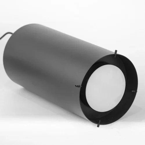 Светильник подвесной LED Milam LSP-7450 Lussole серый на 1 лампу, основание чёрное в стиле современный фото 5