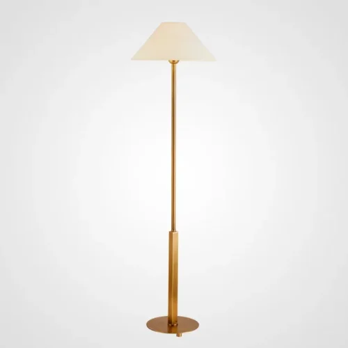 Торшер FAREL 140672-26 ImperiumLoft белый на 1 лампу, основание латунь в стиле современный 