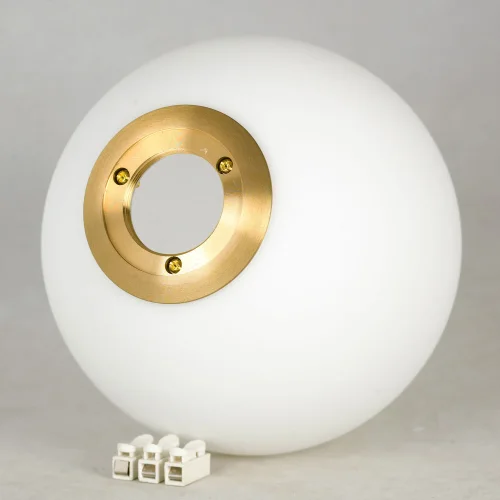 Светильник подвесной Cleburne LSP-8588 Lussole белый 1 лампа, основание бронзовое в стиле современный  фото 3