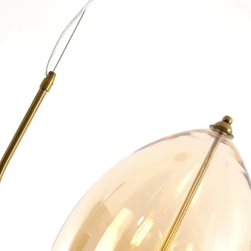 Светильник подвесной Midair 2725-3P Favourite янтарный 3 лампы, основание латунь в стиле современный  фото 6