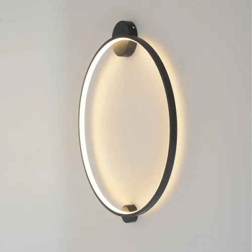 Бра LED с пультом REAL AP26W LED BLACK Crystal Lux белый на 1 лампу, основание чёрное в стиле современный фото 5