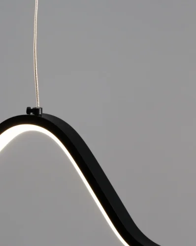 Светильник подвесной LED Roma V10421-PL Moderli белый чёрный 1 лампа, основание чёрное в стиле современный хай-тек  фото 4