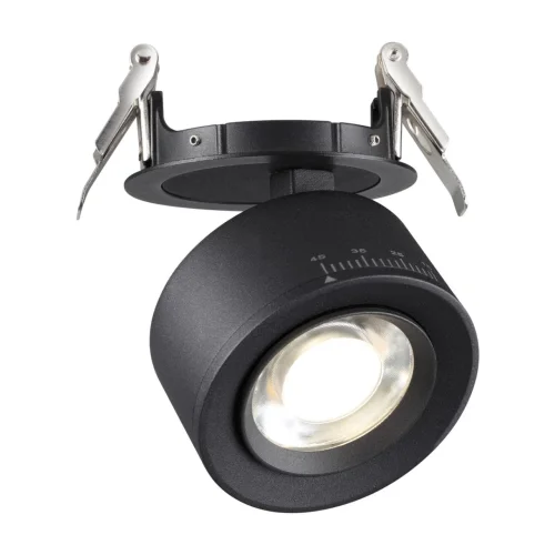 Светильник точечный LED Eddy 358944 Novotech чёрный на 1 лампу, основание чёрное в стиле хай-тек современный фото 4
