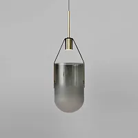 Светильник подвесной ARC WELL D20 Grey 193579-26 ImperiumLoft серый 1 лампа, основание латунь в стиле современный 