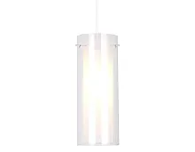 Светильник подвесной TR3672 Ambrella light белый на 1 лампу, основание хром в стиле классический современный 