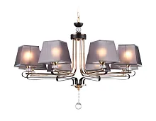 Люстра подвесная TR4618 Ambrella light коричневая на 5 ламп, основание коричневое в стиле современный 