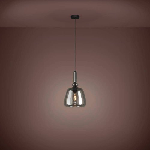 Светильник подвесной Bovino 39997 Eglo чёрный 1 лампа, основание чёрное в стиле современный  фото 3
