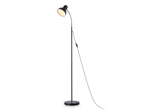 Торшер TR97656 Ambrella light для чтения чёрный на 1 лампу, основание чёрное в стиле современный 