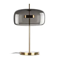 Настольная лампа LED Dauphin 10041T/B LOFT IT чёрная серая 1 лампа, основание бронзовое металл в стиле современный 