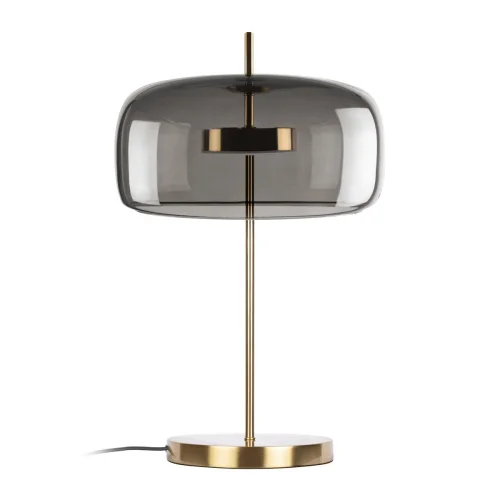 Настольная лампа LED Dauphin 10041T/B LOFT IT чёрная серая 1 лампа, основание бронзовое металл в стиле современный 