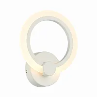 Бра LED Cerina SLE500551-01 Evoled белый 1 лампа, основание белое в стиле хай-тек современный кольца
