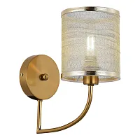Бра Ellisse SLE1119-301-01 Evoluce бежевый 1 лампа, основание латунь в стиле современный 