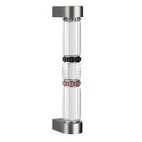 Бра LED Collier 5456/12WL Odeon Light прозрачный на 1 лампу, основание никель серое в стиле современный 