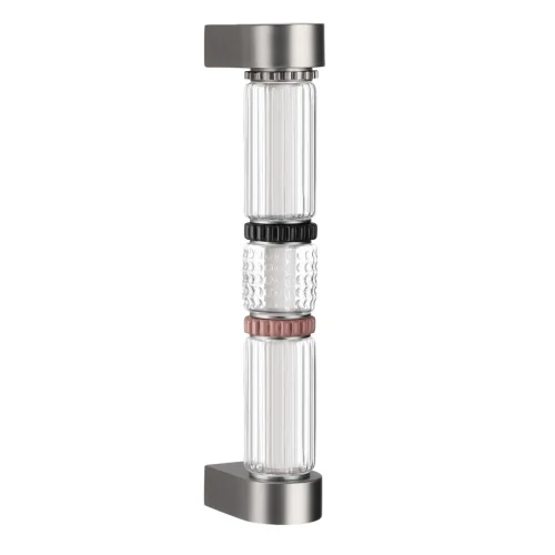 Бра Collier 5456/12WL Odeon Light прозрачный на 1 лампу, основание никель серое в стиле современный 