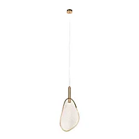 Светильник подвесной LED Leaf 10349/S LOFT IT бронзовый на 1 лампу, основание бронзовое в стиле современный 