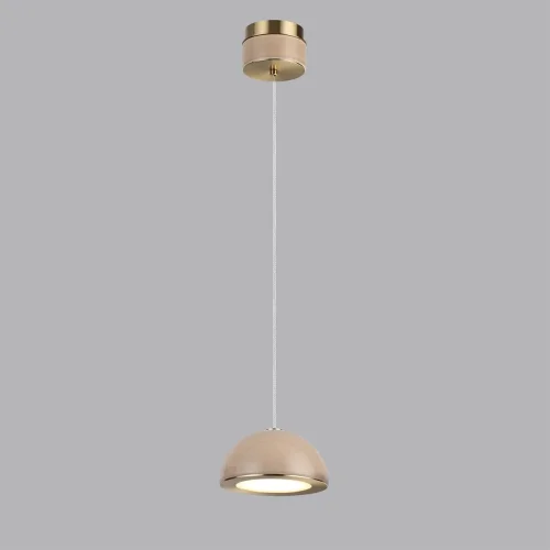 Светильник подвесной Lulu 5453/6L Odeon Light бежевый на 1 лампу, основание античное бронза латунь в стиле современный скандинавский фото 4 Светильник подвесной Lulu 5453/6L Odeon Light бежевый на 1 лампу, основание античное бронза латунь в стиле современный скандинавский фото 4