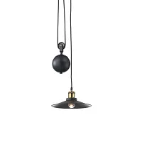 Светильник подвесной лофт UP AND DOWN SP1 Ideal Lux чёрный 1 лампа, основание чёрное в стиле лофт 