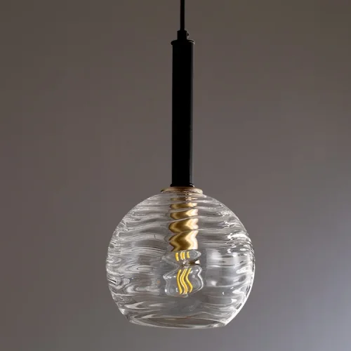 Светильник подвесной MARISOL 151810-26 ImperiumLoft прозрачный 1 лампа, основание золотое в стиле современный лофт  фото 3