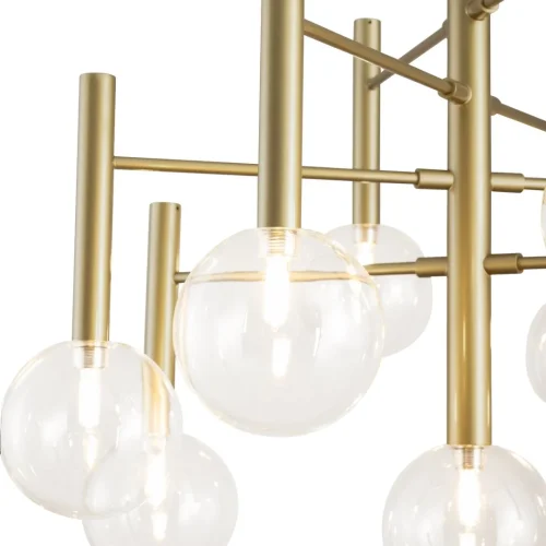 Люстра подвесная Luce FR5584CL-L45G Freya прозрачная на 9 ламп, основание золотое в стиле современный фото 13 Люстра подвесная Luce FR5584CL-L45G Freya прозрачная на 9 ламп, основание золотое в стиле современный фото 13