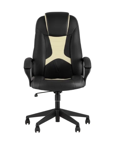 Кресло игровое TopChairs ST-Cyber 8 черный эко.кожа крестовина пластик УТ000035205 Stool Group, чёрный/экокожа, ножки/металл/чёрный, размеры - ****655*770 фото 2