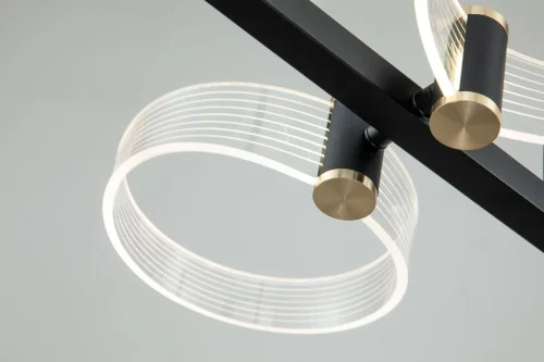 Светильник подвесной LED с пультом Cloud 10242/6LED Escada прозрачный на 1 лампу, основание чёрное в стиле хай-тек с пультом фото 4 Светильник подвесной LED с пультом Cloud 10242/6LED Escada прозрачный на 1 лампу, основание чёрное в стиле хай-тек с пультом фото 4