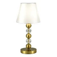 Настольная лампа Aurora SL2003.304.01 ST-Luce белая на 1 лампу, основание латунь металл в стиле классический 