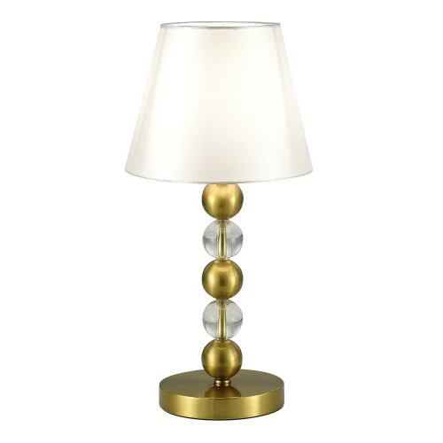 Настольная лампа Aurora SL2003.304.01 ST-Luce белая на 1 лампу, основание латунь металл в стиле классический 