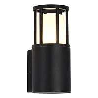 Настенный светильник уличный Mesa SL9017.401.01 ST-Luce уличный IP65 чёрный на 1 лампу, плафон белый в стиле современный GU10