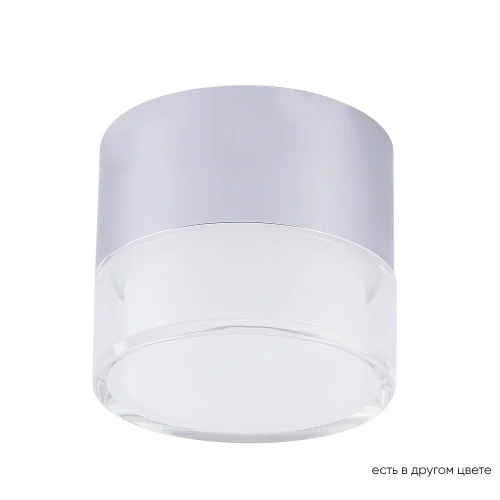 Светильник накладной LED CLT 139C80 CH 4000K Crystal Lux прозрачный 1 лампа, основание серебряное в стиле современный круглый