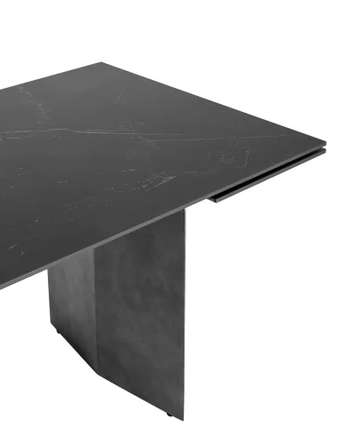 Стол обеденный Селин  раскладной, 180-260*90, керамика темная УТ000034954 Stool Group столешница чёрная из керамика фото 3