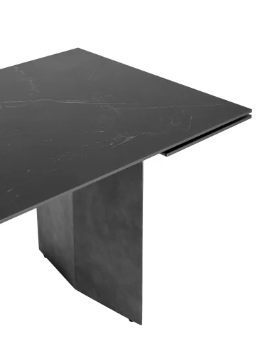 Стол обеденный Селин раскладной, 180-260*90, керамика темная УТ000034954 Stool Group столешница чёрная из керамика фото 2