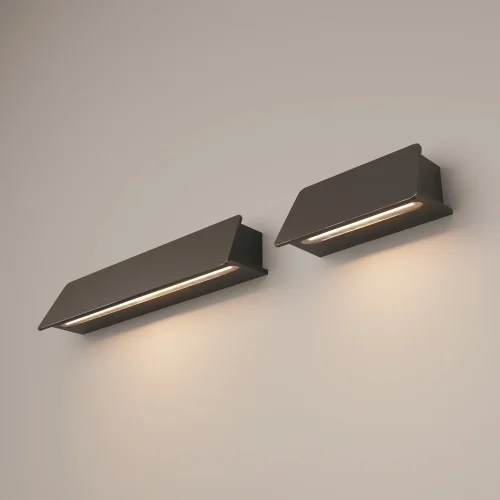 Настенный светильник уличный LED Trupp O429WL-L10GF3K Maytoni уличный IP54 графит на 1 лампу, плафон графит в стиле современный LED фото 8