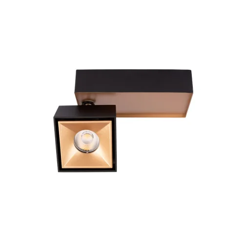 Светильник накладной LED Knof 10324/B Gold Black LOFT IT чёрный золотой 1 лампа, основание чёрное в стиле современный хай-тек прямоугольный фото 3