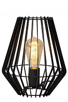 Настольная лампа Reda 78598/01/30 Lucide чёрная 1 лампа, основание чёрное металл в стиле современный 